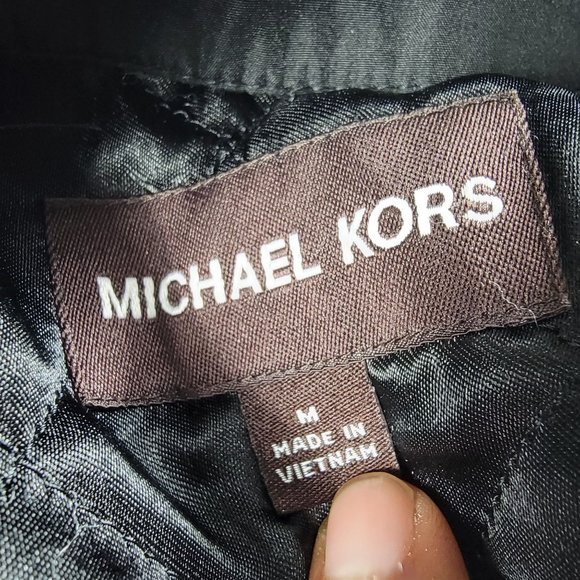 Michael Kors Mens Medium Black Coat Jacket Casual Outdoors Walking - Picture 4 of 16